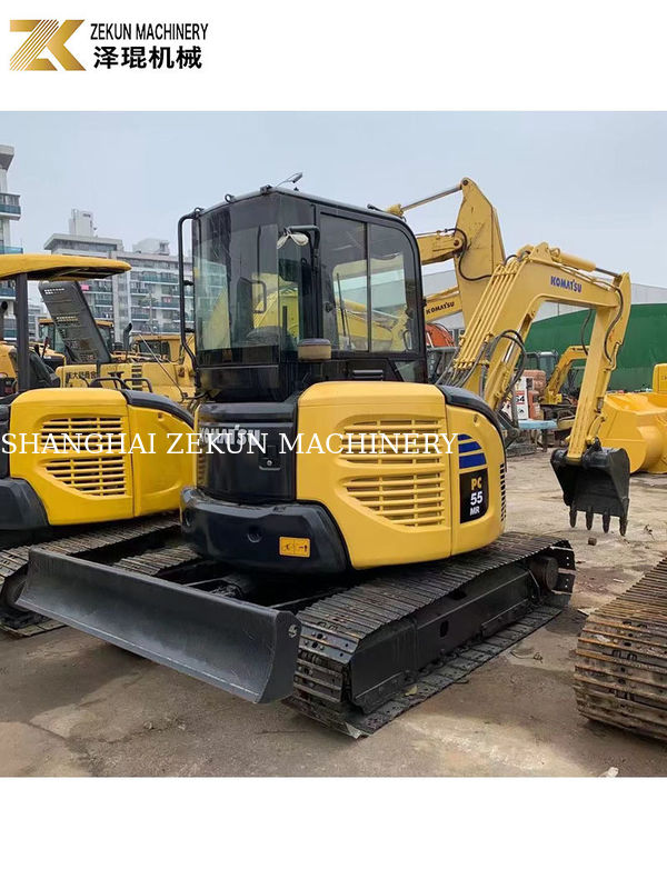 Komatsu PC55MR-2 Excavator second hand dengan 28.5KW Power dan 0.2m3 Bucket Capacity