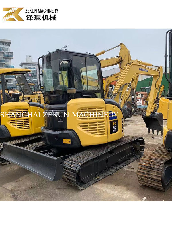 Komatsu PC55MR-2 Excavator second hand dengan 28.5KW Power dan 0.2m3 Bucket Capacity