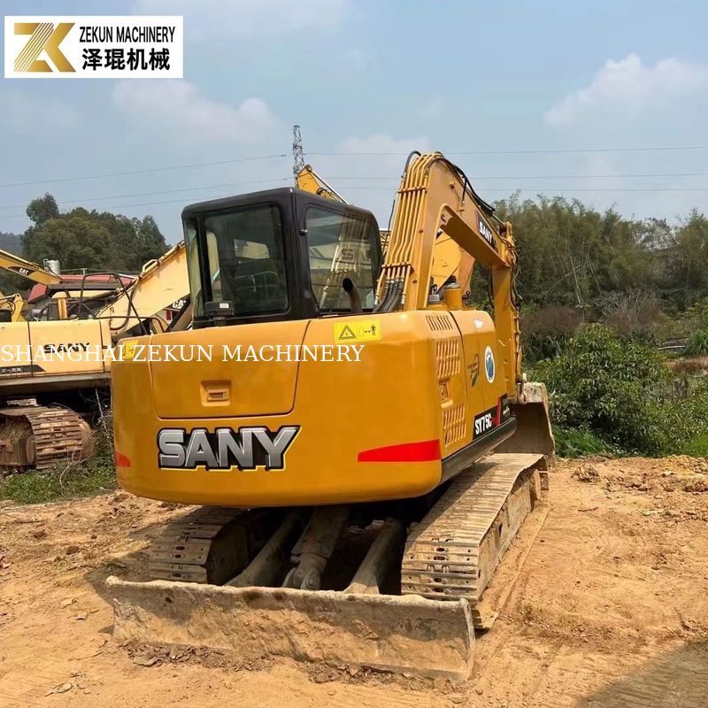 Tahun 2022 Digunakan 7.5T Sany 75C Excavator SY75C-8 SY75C PRO Penggali tangan kedua