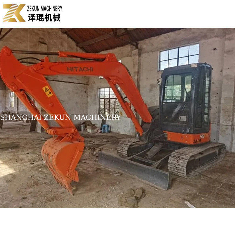 33.1Kw Power Hitachi ZX55 Excavator 5,5 Ton Mini Bagger dengan 2001-4000 Jam Kerja