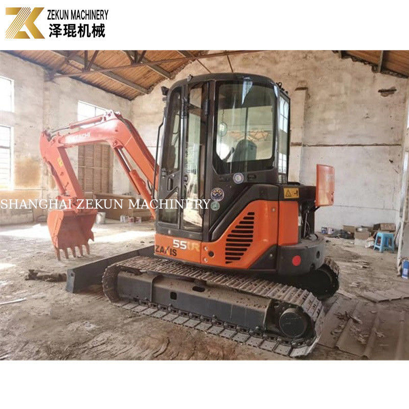 33.1Kw Power Hitachi ZX55 Excavator 5,5 Ton Mini Bagger dengan 2001-4000 Jam Kerja