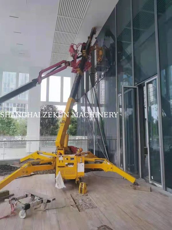 Mini Spider Lifting Crawler Crane KB8.0 Hydraulic Crane untuk Max. Ketinggian Angkat 15,7m