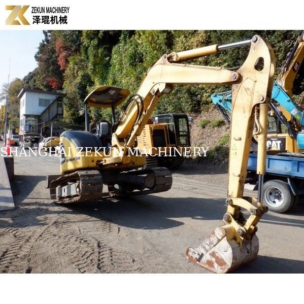Digunakan Jepang Komatsu PC55MR PC55MR-2 Excavator 5,5 Ton untuk Bangunan dan Pertanian Penggalian