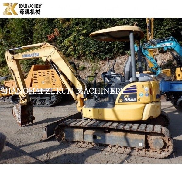 Digunakan Jepang Komatsu PC55MR PC55MR-2 Excavator 5,5 Ton untuk Bangunan dan Pertanian Penggalian