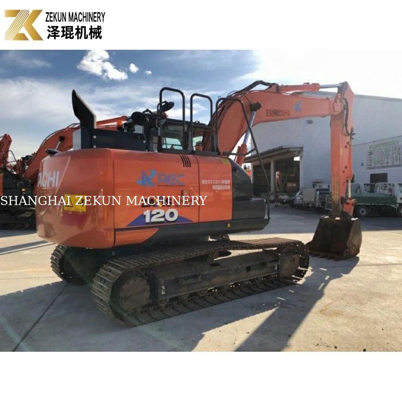 Mini Digger Digunakan 12 Ton Excavators Hitachi ZX120 Excavator ZX120-6 dengan mesin ISUZU