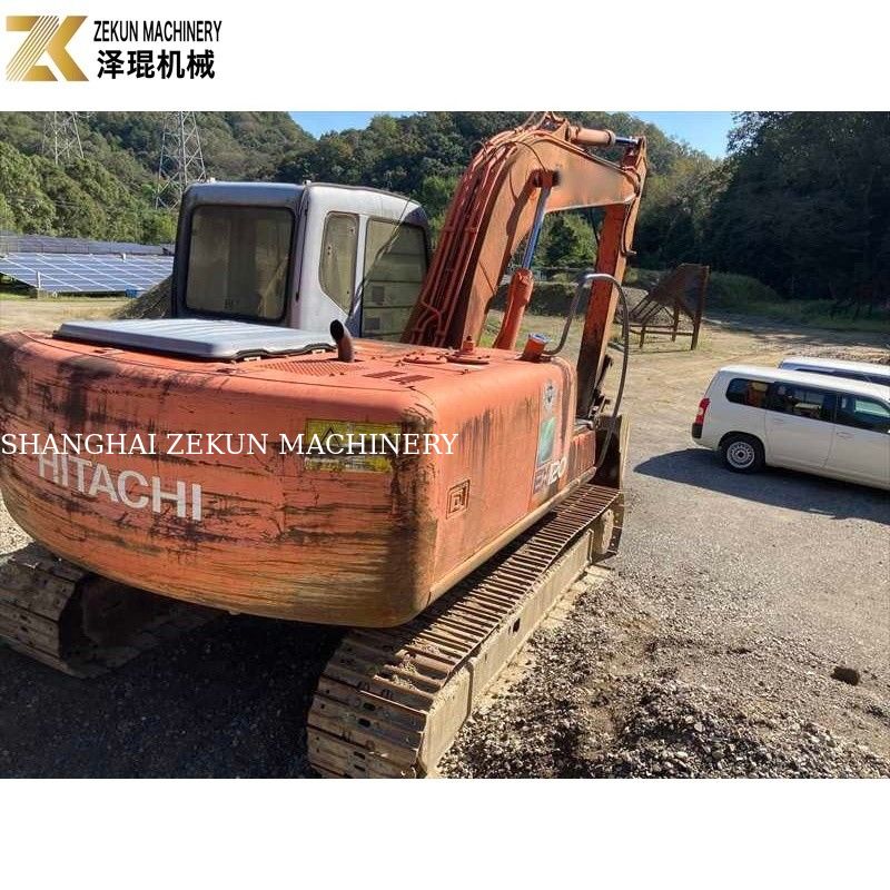 Warna Asli 12Ton Digunakan Hitachi EX 120 Excavator EX120-5 dengan mesin ISUZU 60.5Kw