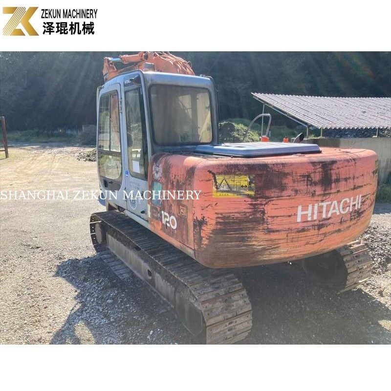 Warna Asli 12Ton Digunakan Hitachi EX 120 Excavator EX120-5 dengan mesin ISUZU 60.5Kw
