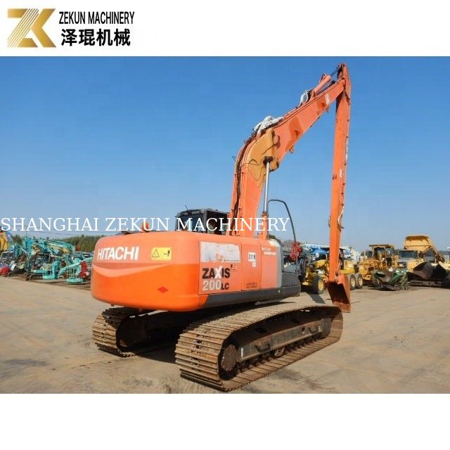 Original ZX200LC-3 Long Arm Excavator 20T Kapasitas Dan Long Reach Boom