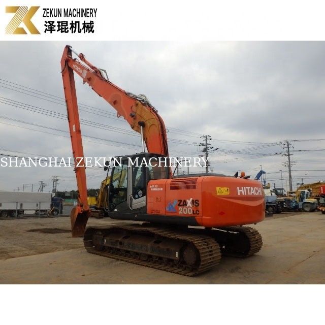 Original ZX200LC-3 Long Arm Excavator 20T Kapasitas Dan Long Reach Boom