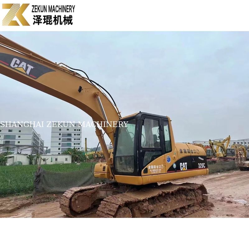 110KW Peralatan Berat Digunakan CAT320 Excavator Caterpillar 320C Jam Kerja 4001-6000