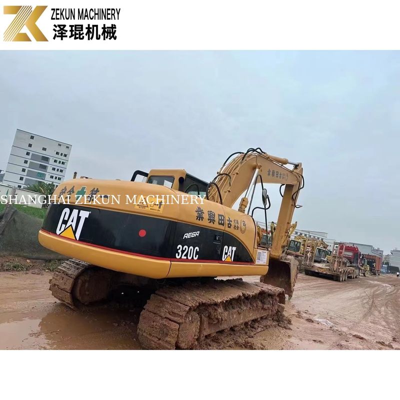 110KW Peralatan Berat Digunakan CAT320 Excavator Caterpillar 320C Jam Kerja 4001-6000