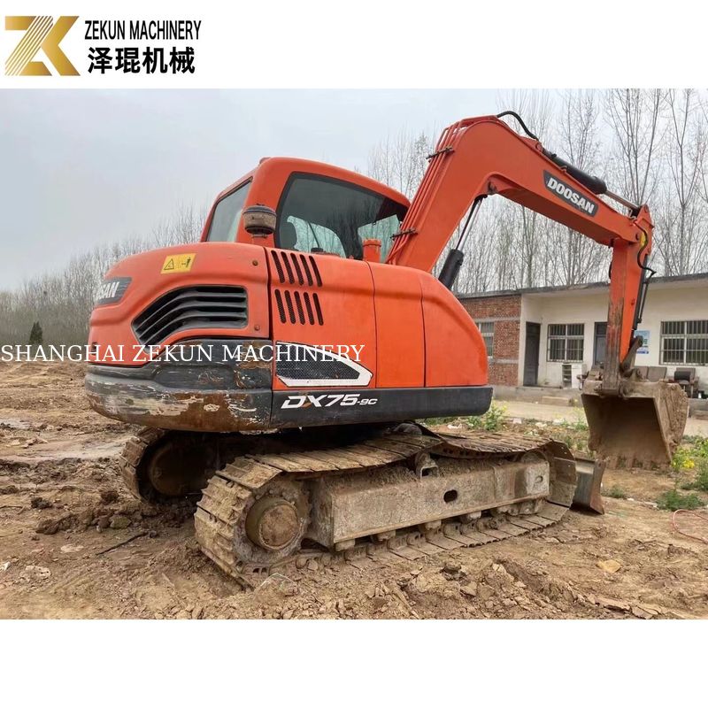 5 Ton Doosan 55 Excavator DH55 Digunakan Doosan Excavator 0.175M3 Ember