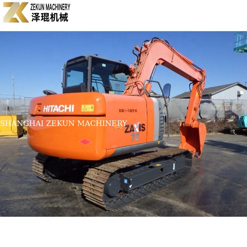 Mini kecil 7Ton Hitachi Zaxis 70 Crawler Excavator ZX70 dengan 2001-4000 Jam Kerja