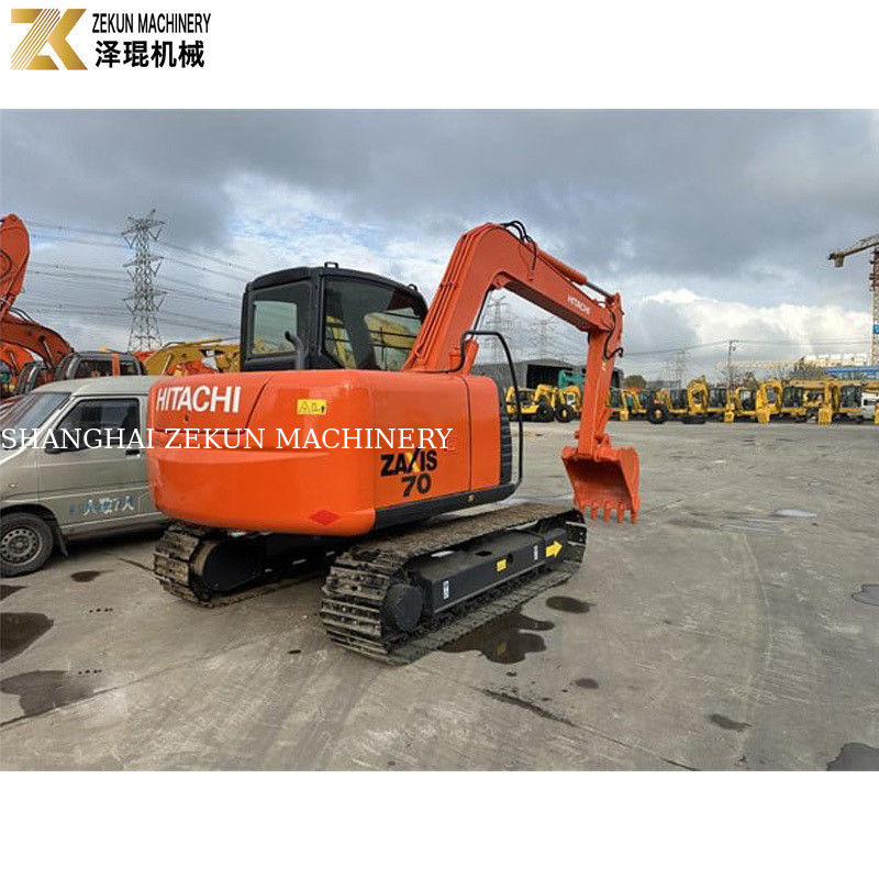 Digunakan Hitachi ZX70 Excavator dengan mesin ISUZU dan pompa hidrolik asli di Jepang