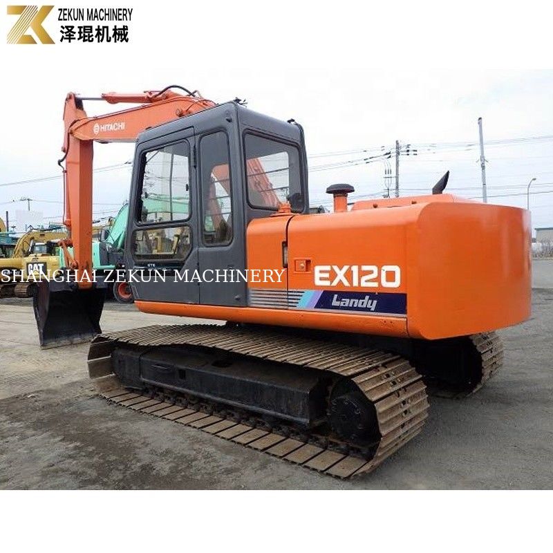 Hitachi EX120-1 Excavator untuk Crawler Running dalam Pembangunan Jalan Dibuat di Jepang
