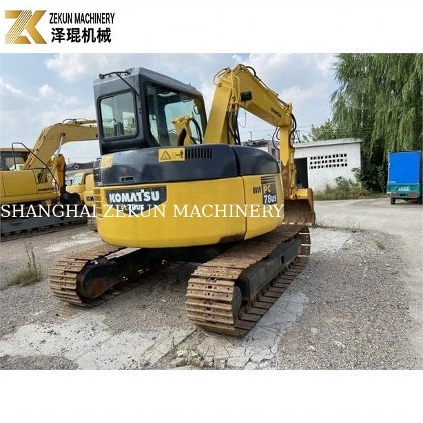 Digunakan Komatsu PC78 Excavator 7ton PC78US-6 dengan 0.28m3 Bucket Kapasitas dan 37KW Power