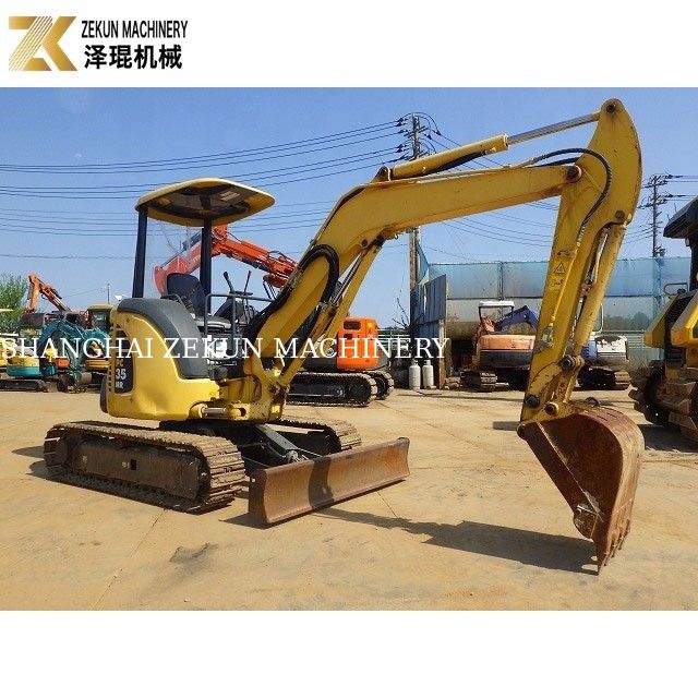 Komatsu PC35 mini ukuran bekas Excavator 3ton Berat Operasi 3700 KG Berat Mesin