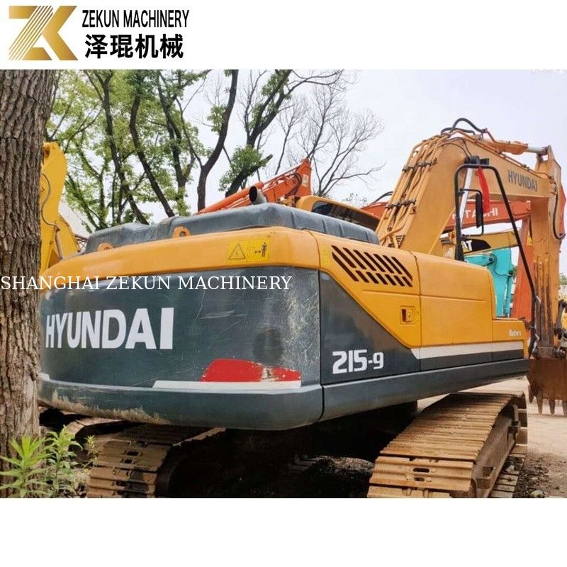 21 Ton Digunakan Hyundai 215 Excavator R215-9 Diggers Tangan Kedua Dengan Pompa Asli