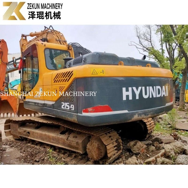 21 Ton Digunakan Hyundai 215 Excavator R215-9 Diggers Tangan Kedua Dengan Pompa Asli