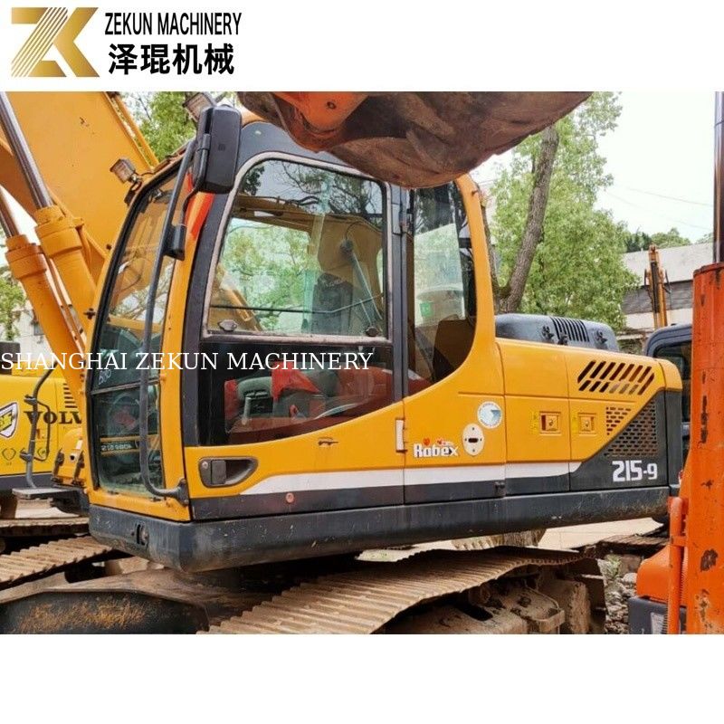 21 Ton Digunakan Hyundai 215 Excavator R215-9 Diggers Tangan Kedua Dengan Pompa Asli