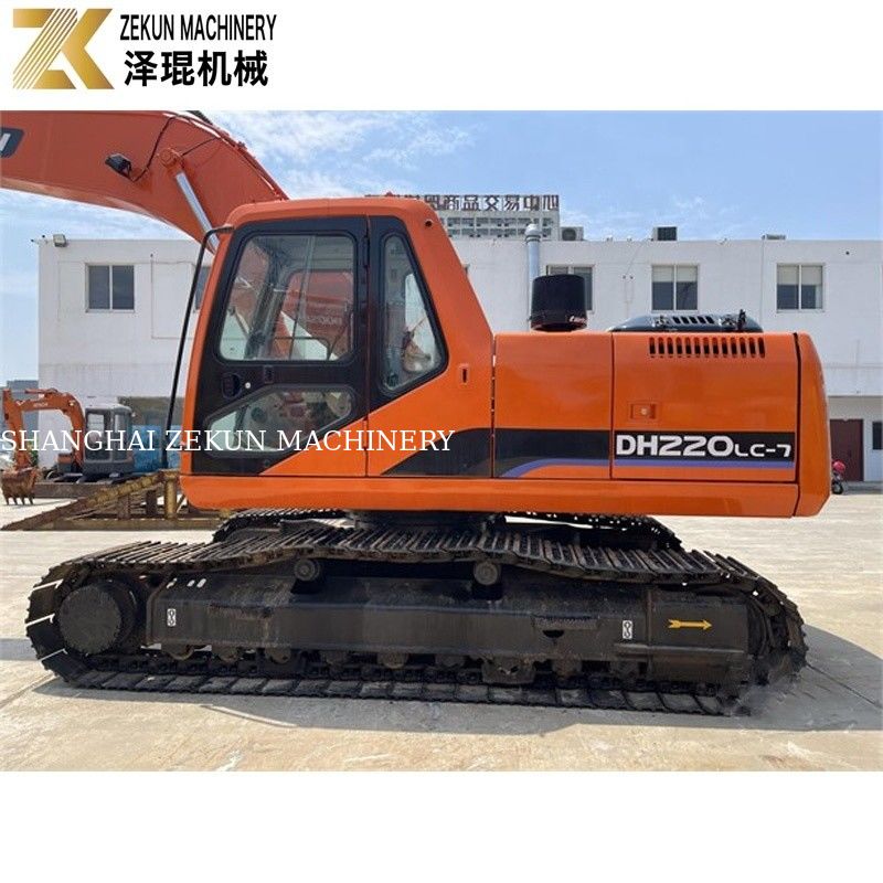 Digunakan Earth Digger 22 Ton Doosan 220 Excavator DH220LC-7 Mesin 21400 K