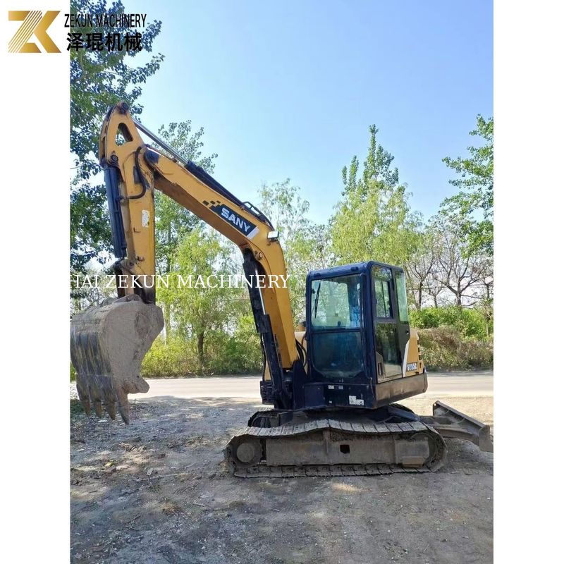 Digunakan Sany SY55C-9 Excavator 5,5 Ton Berat Operasi Cat Asli