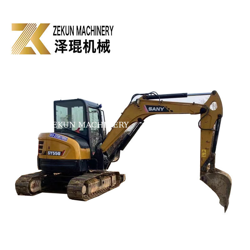 SANY SY55U 5.5T mini excavator bekas dengan pompa hidrolik lainnya dalam kondisi baik