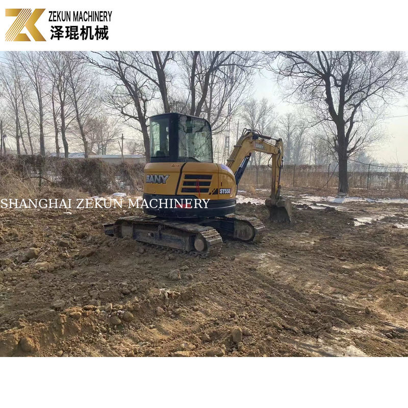 SANY SY55U 5.5T mini excavator bekas dengan pompa hidrolik lainnya dalam kondisi baik