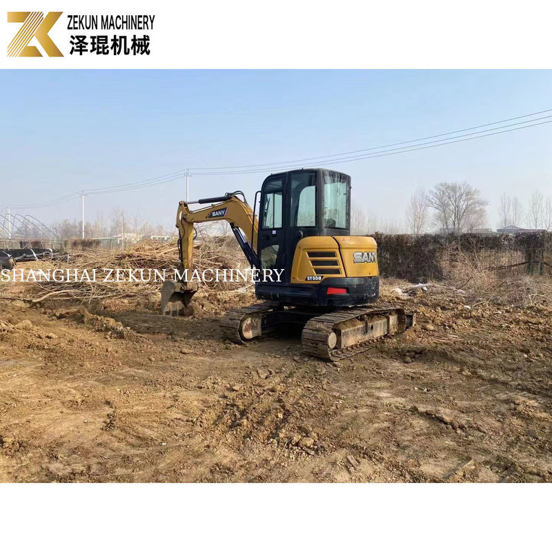 SANY SY55U 5.5T mini excavator bekas dengan pompa hidrolik lainnya dalam kondisi baik
