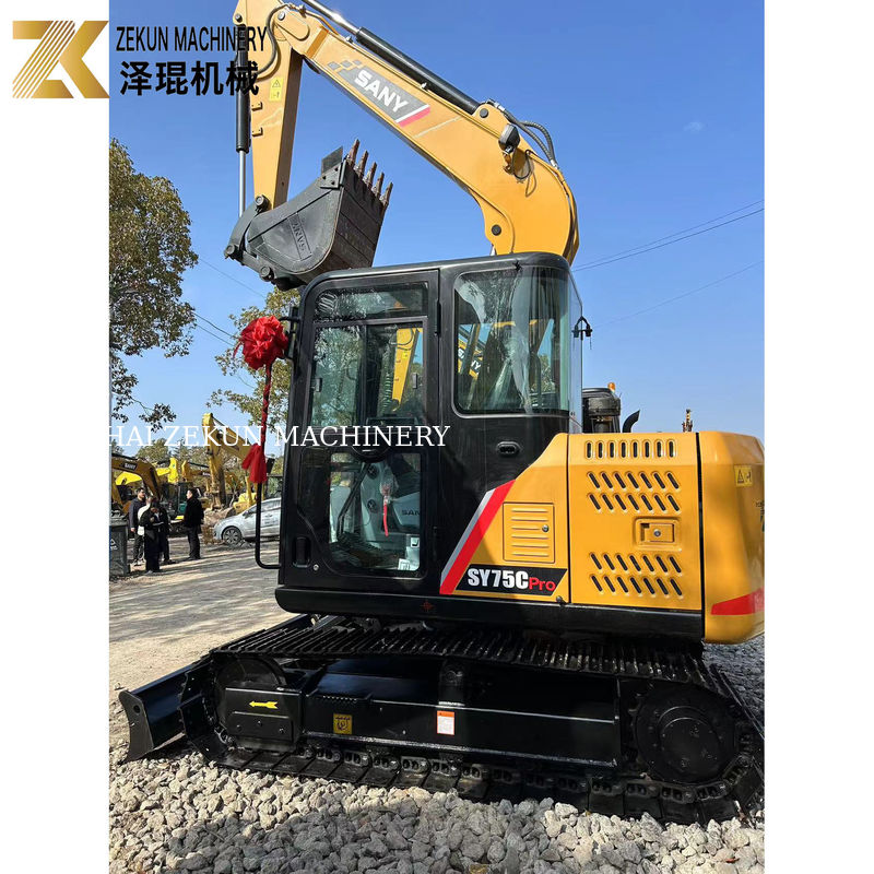 Sany SY75C Pro 7.5 Ton Mini Crawler Digger Dengan Mesin ISUZU