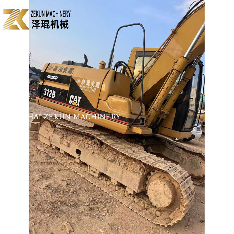 Tahun 2000 Cat 312B Digunakan Excavator Crawler 12Ton 63KW bekas Excavator