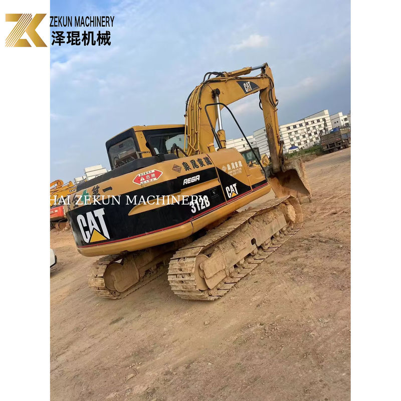 Tahun 2000 Cat 312B Digunakan Excavator Crawler 12Ton 63KW bekas Excavator