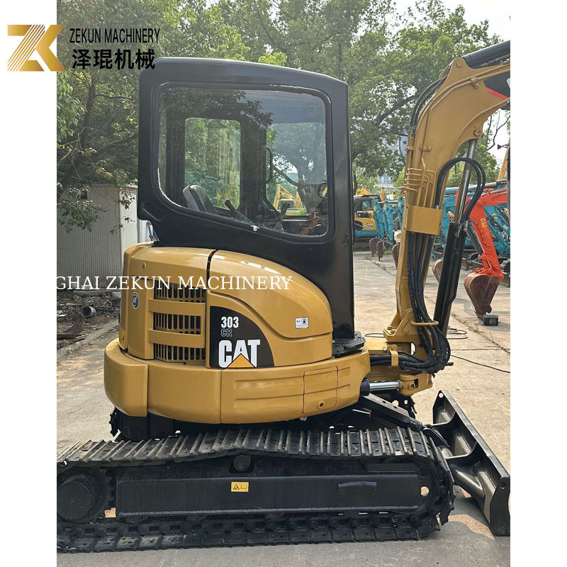 Digunakan Caterpillar Cat 303 Mini Tracked Excavator Dengan 0.12M3 Ember Di 2020
