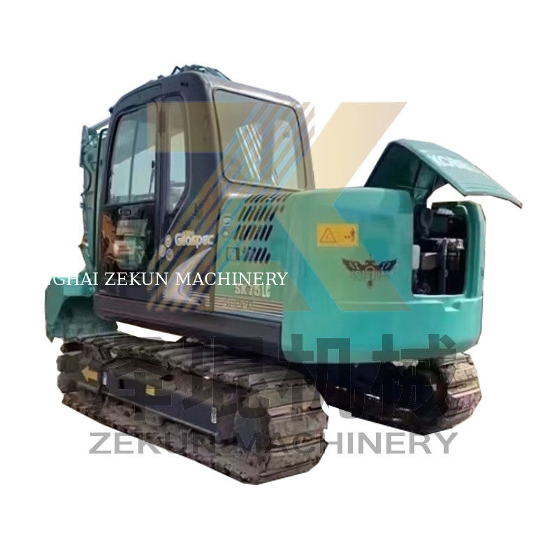Digunakan Kobelco SK75 Kobelco Excavator Digger dengan kapasitas 0.38 ember dan terjangkau