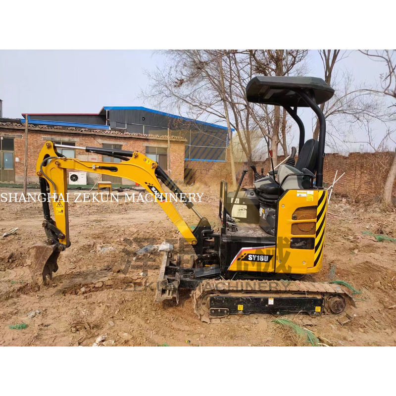 SANY SY18U 1,8 Ton Mini Excavator dengan 14,6 KW Power dan 0,04 m3 Bucket Capacity