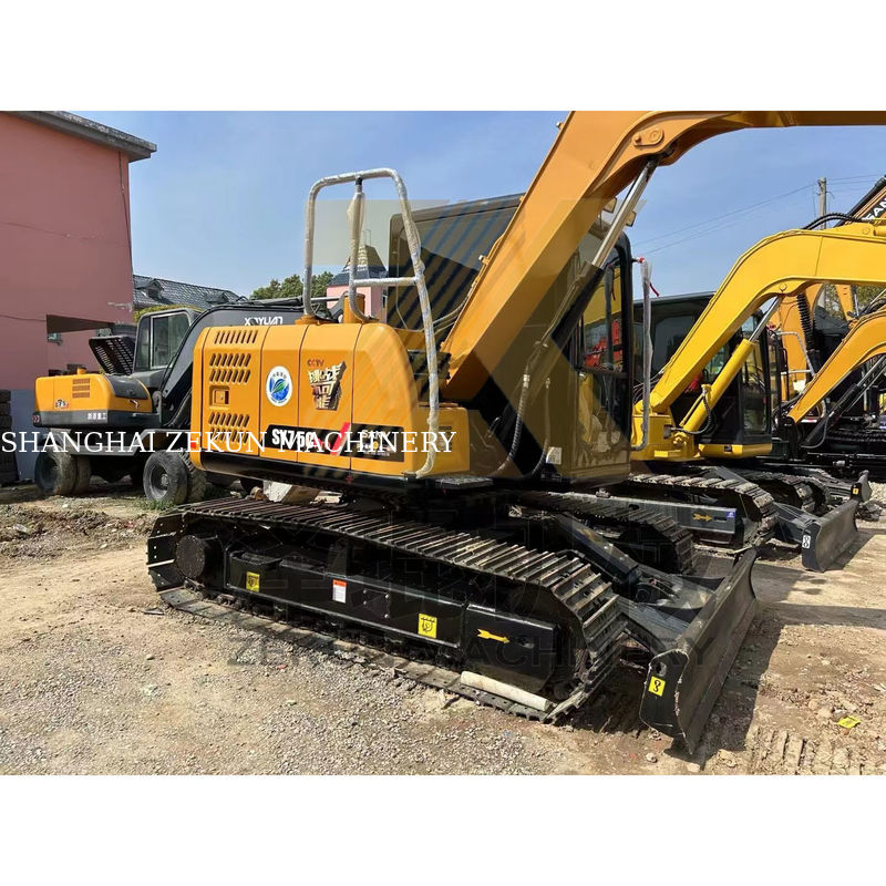 Second Hand Sany 75 C Pro Excavator dengan Original Hydraulic Cylinder dan Mesin ISUZU