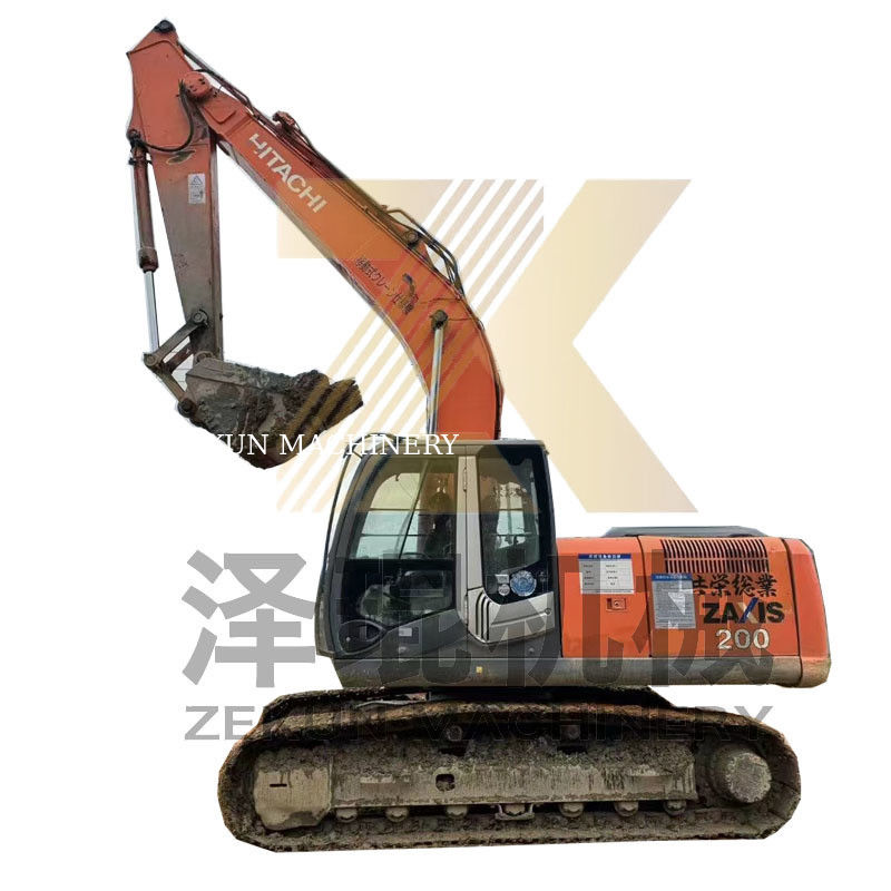 Hitachi ZX200-3 Crawler Excavator dengan Mesin ISUZU 6500 Jam Kerja di Shanghai