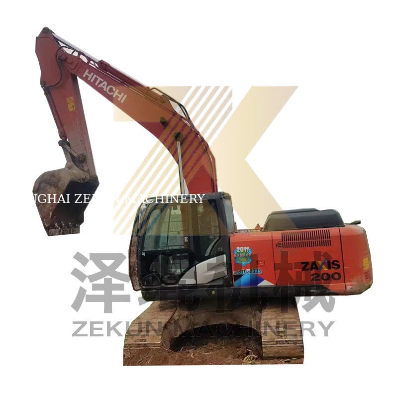 4475 Jam Kerja Digunakan Hitachi ZX200 ZX200-3 ZX200-6 Crawler Excavator untuk Konstruksi