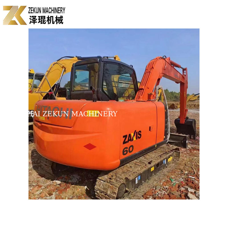 6 Ton Digunakan Hitachi ZX60 Mini Excavator dengan 40,5 KW dalam kondisi baik