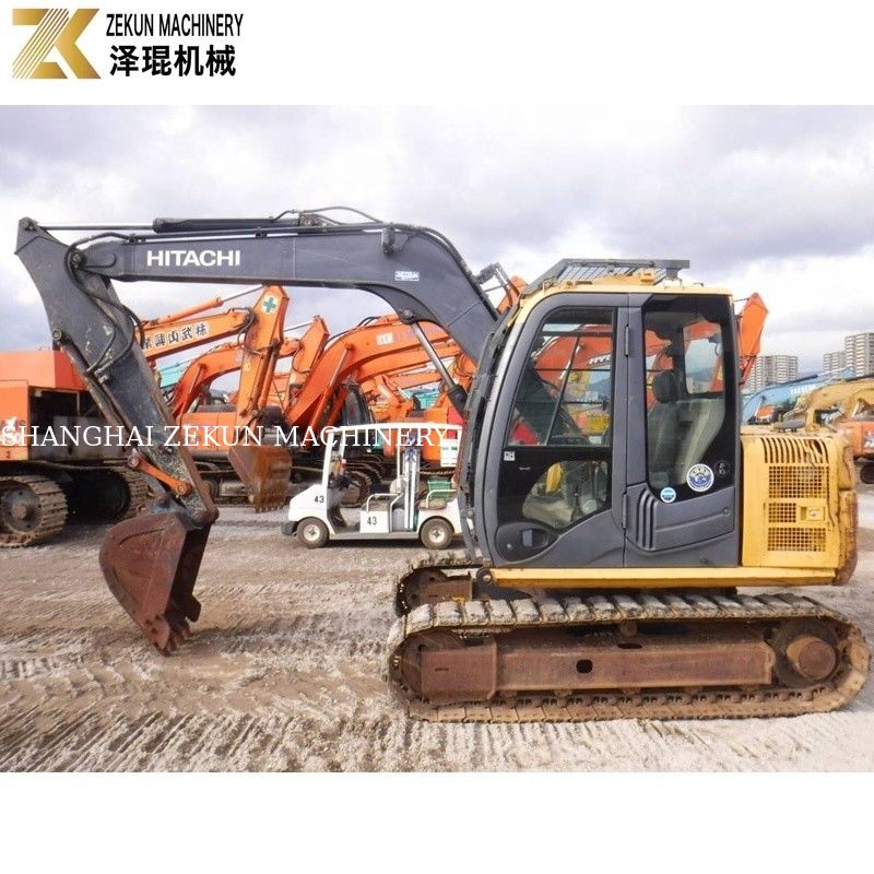 7200 KG Dipakai Jepang Mini 8 Ton Hitachi 80 Excavator ZX80 dengan Pompa Hidraulik Asli