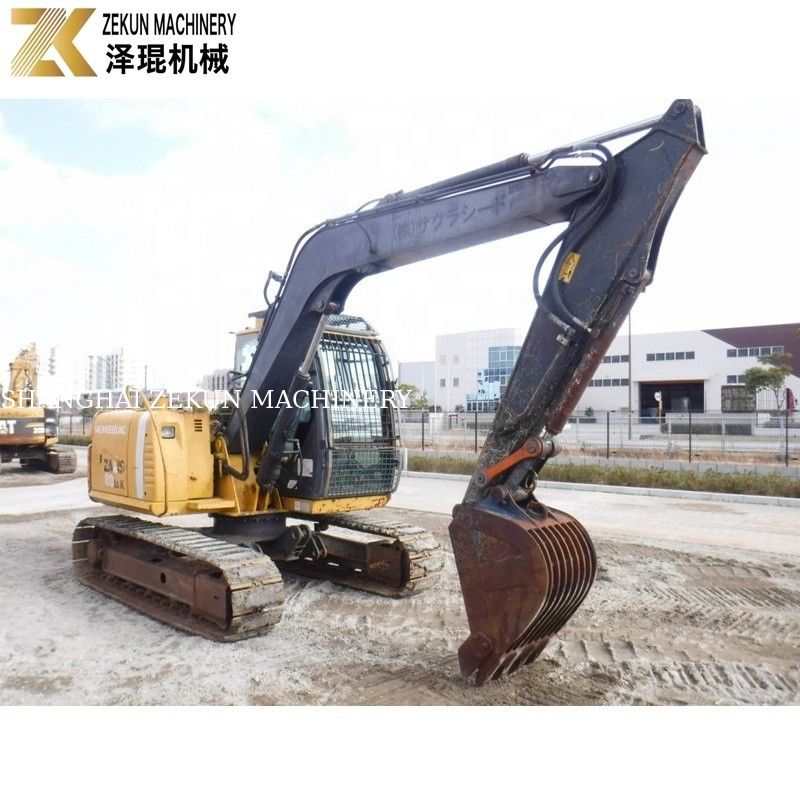 7200 KG Dipakai Jepang Mini 8 Ton Hitachi 80 Excavator ZX80 dengan Pompa Hidraulik Asli