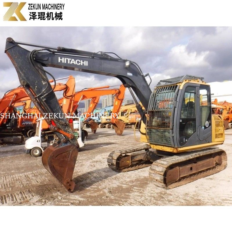 7200 KG Dipakai Jepang Mini 8 Ton Hitachi 80 Excavator ZX80 dengan Pompa Hidraulik Asli