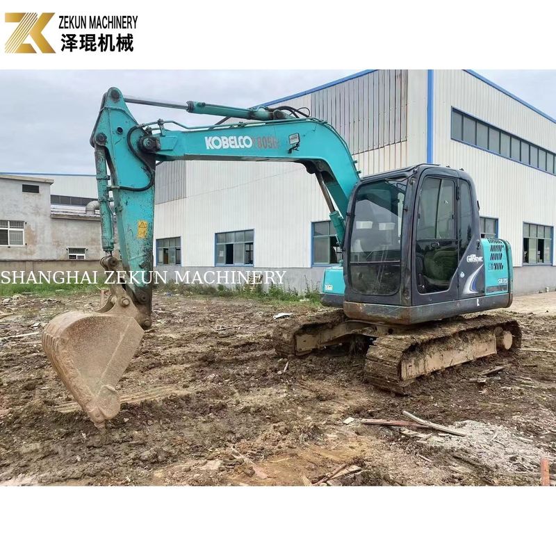 2017 Bekas Kobelco SK75-8 7.5 Ton Excavator Jepang Desain Asli