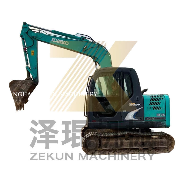 Digunakan Kobelco SK75-8 Excavator dalam kondisi sangat baik untuk dijual di Shanghai