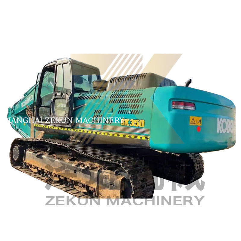 Top- Digunakan Kobelco SK350-8 ZX360-3 Excavator dengan mesin HINO 35000 KG Berat mesin