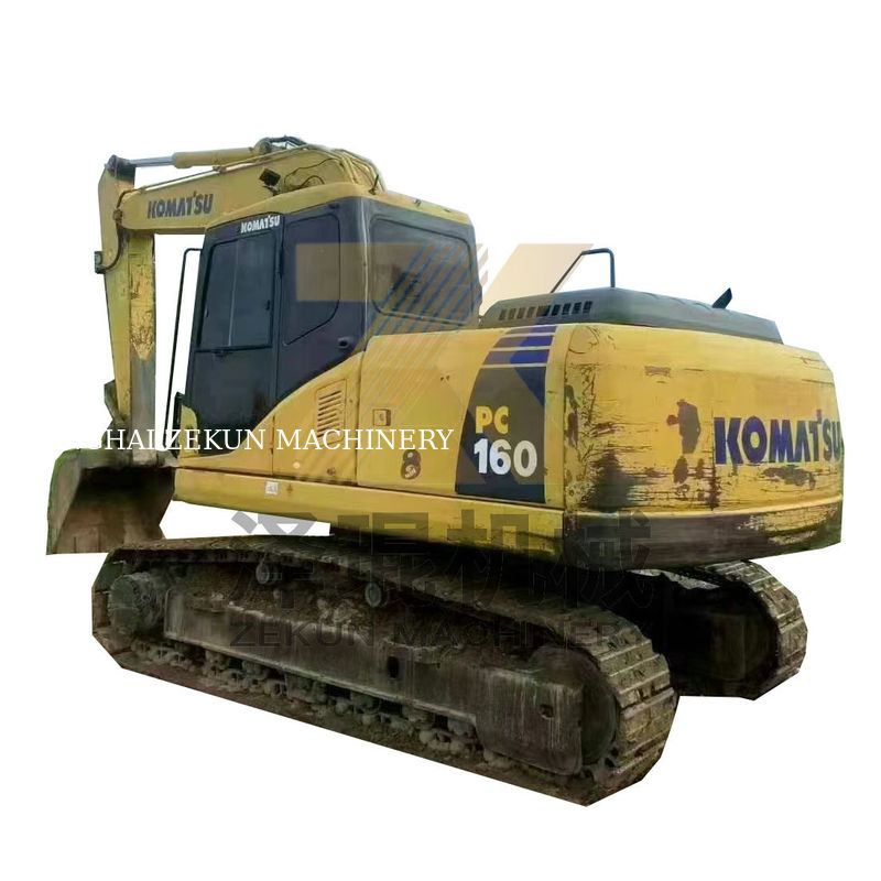 Komatsu PC160 16 Ton Excavator Mesin bekas asli dengan jam kerja rendah di Jepang