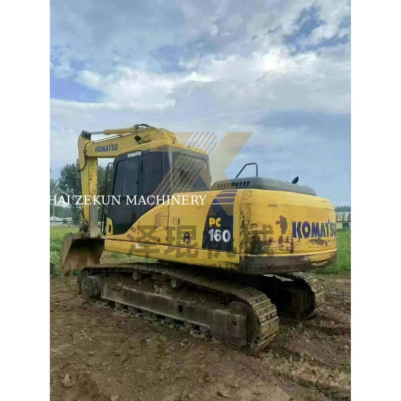Komatsu PC160 16 Ton Excavator Mesin bekas asli dengan jam kerja rendah di Jepang