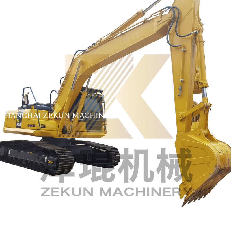 Digunakan 22 Ton Komatsu 220 PC220 Excavator dengan 1M3 Ember Kapasitas dan 1050 Jam Kerja