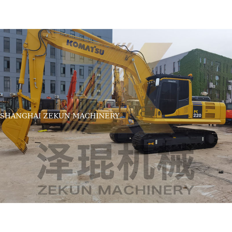 Digunakan 22 Ton Komatsu 220 PC220 Excavator dengan 1M3 Ember Kapasitas dan 1050 Jam Kerja