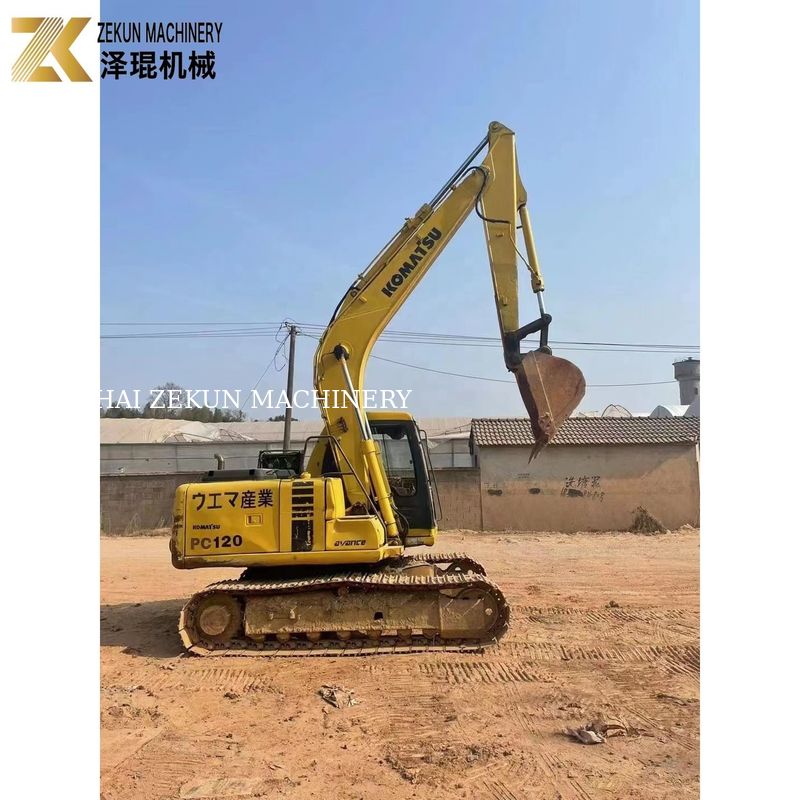 Komatsu Diesel Engine 12 Ton PC120 Excavator Cocok untuk Pekerjaan Penggalian Tugas Berat